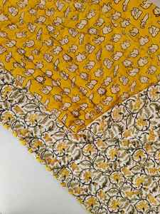 Colcha Reversible Kantha con Estampado de Bloques de Animales, Colcha Hecha a Mano de Jaipur - Product Image 5