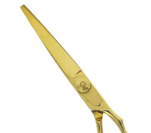 Tijeras para cortar el cabello Tijeras japonesas súper afiladas de acero al carbono dorado de alta calidad para hombres - Product Image 3