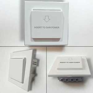 Fox Domotics Hotel Key <b>Card</b> Energy Saving Switch Panel PC Material Any <b>Card</b> Hotel Power Saver FD-HKCP-PC-02 - Product Image 1