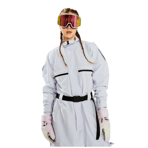 Combinaison deux pièces imperméable pour femme, veste et pantalon d'hiver pour activités de plein air, respirante, grande taille, coupe-vent, imprimée, pour le ski et le snowboard - Product Image 4