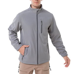 Veste Softshell pour homme, nouvelle conception, style tendance avec fermeture éclair sur le devant, fabricant pakistanais, prix bas, vestes Softshell pour homme - Product Image 4