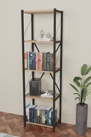 5-stöckiges Bücherregal Modernes Einfaches Großes Bücherregal mit Mehreren Fächern Freistehendes Aufbewahrungsregal