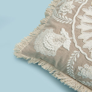 Bonne qualité indien attrayant couleur Patch travail coton coussin forme carrée maison décorative fabriqué à la main Vintage taie d'oreiller - Product Image 2