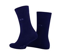 Chaussettes décontractées pour hommes D'S Damat en coton naturel respirant et antiallergique, bleu foncé, taille 40-44, textile turc de haute qualité, logo sur le corps de la chaussette