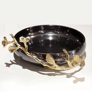 Metal y Madera con Acabado Pulido Dorado, Forma Redonda, Diseño Moderno, Excelente Calidad, Color Marrón - Product Image 6