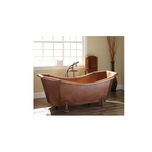 Bañera de cobre hecha a mano de estilo antiguo para bebé recién nacido, bañera independiente para exportación, la mejor calidad - Product Image 1