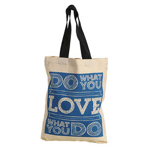 Sac fourre-tout en toile de coton écologique imprimé personnalisé de haute qualité avec poignée vente d'usine pour l'épicerie - Product Image 4