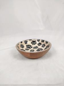 Tazón de madera 100% hecho a mano con aspecto artesanal y suavidad, ideal para refrigerios secos y frutas. - Product Image 2