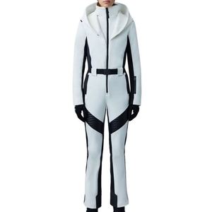 ชุดสกีและชุดกันหิมะสำหรับผู้หญิง ไซส์พลัส พร้อมแจ็คเก็ตกันน้ำ กางเกงบุฉนวน และซับในนุ่มระบายอากาศได้ดี สำหรับกีฬากลางแจ้ง - Product Image 1