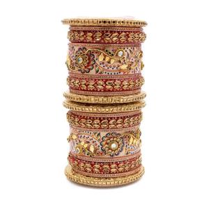 Ensemble de bracelets de mariée, ensemble de chura Kundan Churi, bracelets de mariage exclusifs de créateurs, derniers bijoux pour femmes 2023 - Product Image 2