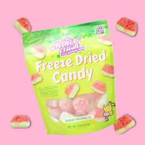 Crunch Candies Wholesale Freeze Dry Sweet Snacks Custom Freeze Dried Gummy Watermelon Candy