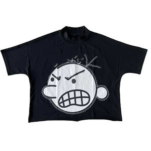 T-shirt Homme Oversize Streetwear Décontracté à Manches Courtes en Coton 100% (180g) avec Impression DTG et Sérigraphie, Tricoté Lourd Uni à Séchage Rapide - Product Image 6