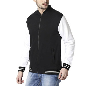 Chaqueta universitaria personalizada OEM para hombre, el mejor material con cuello levantado, totalmente personalizada con logotipo frontal para uso en invierno al aire libre - Product Image 3