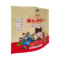 Sacs en papier kraft personnalisés, sachets souples à fond plat, emballages plastiques pour sauces, résistants à l'humidité, qualité alimentaire, thermoscellables, vente en gros