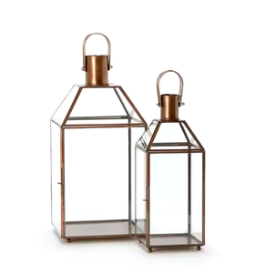 Linternas colgantes de metal y vidrio hechas a mano de primera calidad Linternas de decoración de iluminación para el hogar de diseño extremadamente bueno para Navidad MOQ bajo - Product Image 2