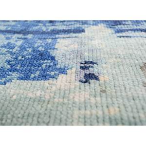 Tapis en laine noué à la main de style classique bleu Uvenuti Lca-7022 9x12 à motif abstrait pour la décoration de la maison, du salon et l'utilisation en voiture - Product Image 3