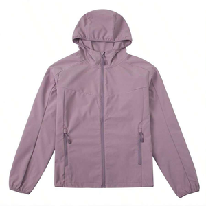 Veste de survêtement zippée en polyester avec logo personnalisé pour hommes veste de sport de jogging à blocs de couleurs avec col montant - Product Image 1