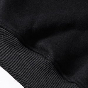 Sudaderas con capucha para hombres Sudadera grande y alta con cordón Sudadera Algodón Casual Loose Fit Sudaderas con bolsillo Negro 4XL - Product Image 6