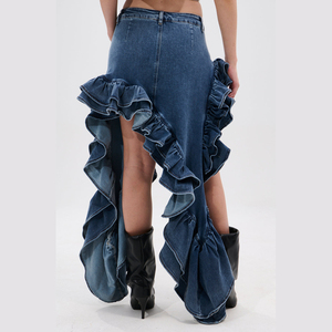 Vente en gros de jupes de course fitness jupe de tennis plissée pour femmes jupe de sport de golf taille haute avec poches - Product Image 3