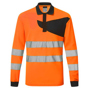 Unisex Hi Vis Two Tone Pull Over Cinta reflectante Ropa DE TRABAJO Construcción Hombres Camisetas DE TRABAJO - Product Image 1