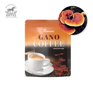 私人标签加诺咖啡能量提升咖啡馆灵芝3合1咖啡马来西亚经典风味便利包