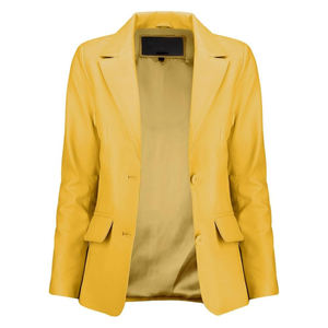 Chaqueta de cuero TESSUTO para mujer, chaqueta de cuero de piel de cordero auténtica a la moda para mujer, chaqueta de cuero de vaca auténtica para mujer - Product Image 2