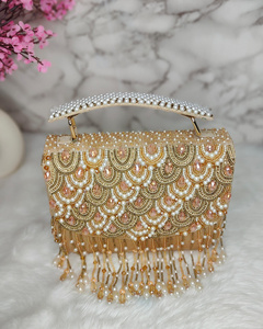 Bolso de mano de alta calidad bordado para mujer, bolso de mano de noche para fiesta, bolso de noche, bolso de mano para novia, bolso de mano de ARTESANÍA DE LUJO - Product Image 5