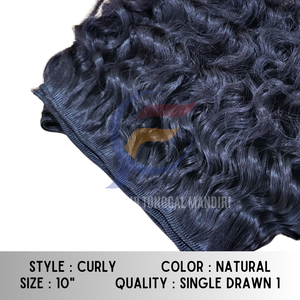 Extensions de cheveux naturels bouclés 100 % humains vierges Remy, cuticules alignées, double trame - Product Image 4