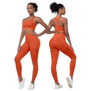2025 venta al por mayor personalizado Fitness mujeres Yoga conjunto activo sujetador conjunto ropa de entrenamiento para mujeres hecho en Pakistán - Product Image 2