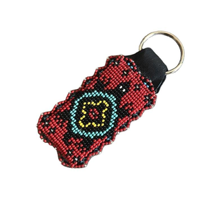 Porte-clés et porte-clés brodés à la main avec des perles multicolores, aspect élégant, mignon et tendance, provenant d'Inde - Product Image 4