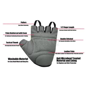 Gants de gymnastique sur mesure couleur différente utilisation de gymnastique taille plus gants de gymnastique pour hommes haut de gamme à vendre - Product Image 2