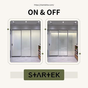 STARTEK PDLC Smart Glass Office Partition Door with Switchable Privacy - Product Image 2