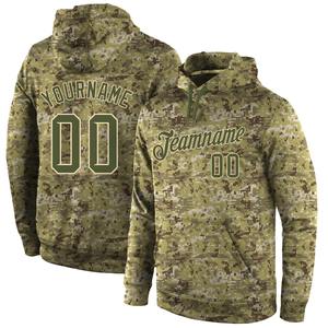 Directo de la industria, venta al por mayor, 3D bordado, personalizado, cosido, Camuflaje, Oliva, deportes, pulóver, sudadera, saludo al servicio, Sudadera con capucha - Product Image 1