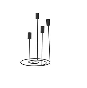 เชิงเทียนโลหะตกแต่งทันสมัยหรูหราพร้อมเส้นสายที่เพรียวบางสำหรับใช้งานอเนกประสงค์ในบ้านหรือของตกแต่งงานทางการ - Product Image 2