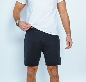 Pantalones cortos deportivos de baloncesto personalizados para hombre, algodón transpirable, felpa francesa para verano, Fitness, correr, patrón sólido, pantalones cortos de sudor personalizados - Product Image 1