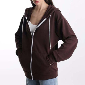 Nouveauté, service OEM, conception personnalisée, logo, sweat-shirts à fermeture éclair, sweat-shirts respirants pour femmes, vêtements, taille plus, 2026 - Product Image 2