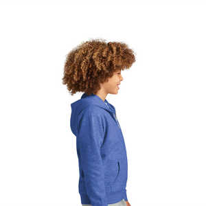 Royal Frost Full-Zip <b>Fleece</b> <b>Jacket</b> for <b>Kids</b> Boys Girls 100% Cotton Hooded <b>Jacket</b> Embroidered Technics for Autumn School Play - Product Image 2
