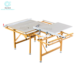 WJ80 portatile tavolo scorrevole sega pannello pieghevole lavorazione del legno senza polvere 220V/110V 4200W motore doppio spinta orizzontale - Product Image 4