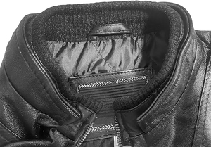 แจ็กเก็ตหนังสำหรับผู้ชายเสื้อโค้ทหนังเข้ารูปสีน้ำตาลดีไซน์ใหม่สำหรับเด็กผู้ชาย - Product Image 5