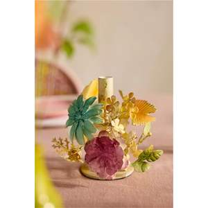 Handmade Metal Daffodil Flower <b>Candle</b> Holder Vintage Decorative Floral <b>Taper</b> Candlestick Stand for Wedding Centerpiece HomeDecor - Product Image 4