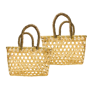 Panier-cadeau en bambou durable, best-seller, avec herbe de mer, paniers-cadeaux élégants, artisanat vietnamien fait à la main - Product Image 1