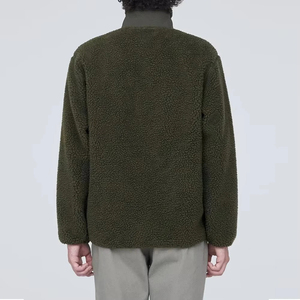 Vestes d'hiver décontractées en toile et polaire sherpa pour hommes, respirantes, col montant, fermeture éclair, meilleur prix - Product Image 5