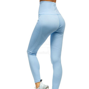 Legging femme tendance, taille haute, élastique, uni, léger, respirant, vêtement de yoga confortable, taille personnalisée, vente chaude - Product Image 4