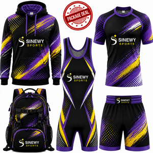 ชุดอุปกรณ์มวยปล้ำ MMA SINEWY SPORTS แบบพิมพ์ลาย Sublimation ผลิตจากโพลีเอสเตอร์ สำหรับผู้ใหญ่ ชุดกีฬาสำหรับฝึกซ้อมศิลปะการต่อสู้แบบผสมผสาน - Product Image 6