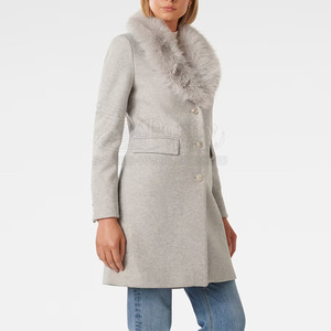 Abrigo largo de piel sintética de alta calidad para mujer, abrigo largo de piel sintética ligero de último estilo para mujer a la venta - Product Image 3