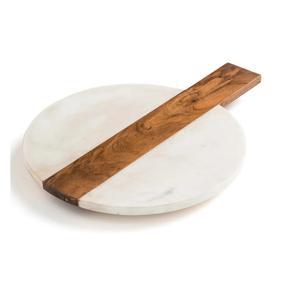 Planche à découper de cuisine en bois de forme ronde antique Offre Spéciale gravée avec poignée Nouveau Design Ustensiles de cuisine Planche à découper en bois - Product Image 3