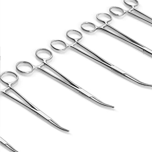 Frazier Tubo de succión de acero inoxidable Pinzas hemostáticas Alicates de abrazadera quirúrgica Punta recta/codo Certificado CE Clase II de por vida - Product Image 3