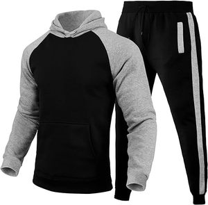 พรีเมี่ยมคุณภาพบุรุษวอร์ม 2 ชิ้นHoodie Jogging ActivewearแขนยาวHoodies Casual Sweatsuitชุดสําหรับชาย - Product Image 2