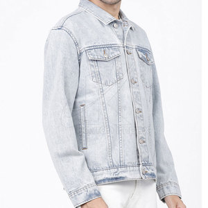 Veste en jean respirante sur mesure pour hommes, manches longues, meilleures ventes de veste en jean pour hommes personnalisée - Product Image 2