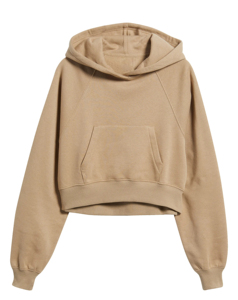 Pull épais et surdimensionné à épaules tombantes, sweat à capuche court pour femme, vêtements décontractés d'hiver, sweats à capuche pour femme avec logo imprimé DTF personnalisé - Product Image 5